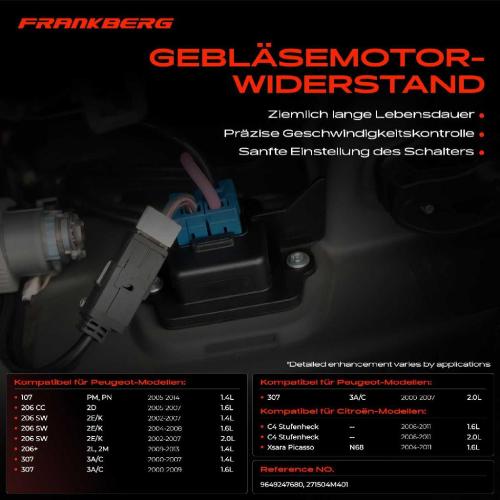 1x Widerstand Vorwiderstand Gebläsemotor für Citroën Berlingo C4 Xsara Peugeot 107 206 307 Bild 1x Widerstand Vorwiderstand Gebläsemotor für Citroën Berlingo C4 Xsara Peugeot 107 206 307