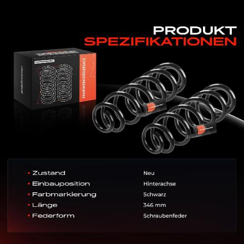 2x Fahrwerksfeder Hinterachse für Skoda Octavia III Combi 5E5 5E6 2.0L Bj ab 2012 Bild 2x Fahrwerksfeder Hinterachse für Skoda Octavia III Combi 5E5 5E6 2.0L Bj ab 2012