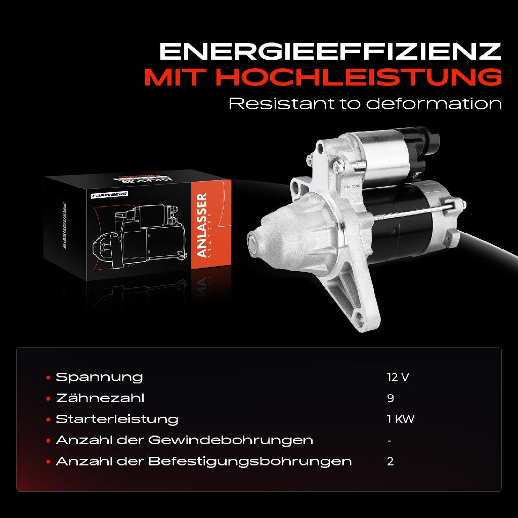 1x Anlasser Starter für Honda Civic VII Coupe EM2 Civic VII Stufenheck ES ET 1.7L 2001-2005