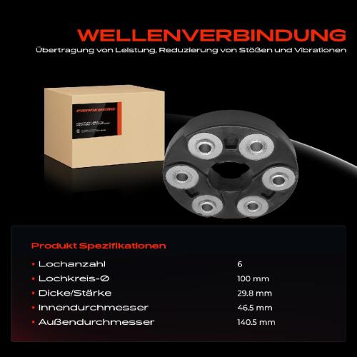 1x Gelenkscheibe Hardyscheibe Kardanwelle für Mercedes-Benz W176 W242 W246 C117 X117 C208 Bild 1x Gelenkscheibe Hardyscheibe Kardanwelle für Mercedes-Benz W176 W242 W246 C117 X117 C208