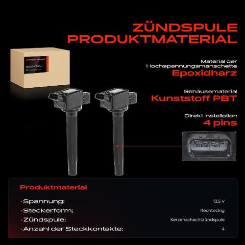 2x Zündmodul Zündspule für Toyota Auris E18 1.2L 2015-2018 Bild 2x Zündmodul Zündspule für Toyota Auris E18 1.2L 2015-2018