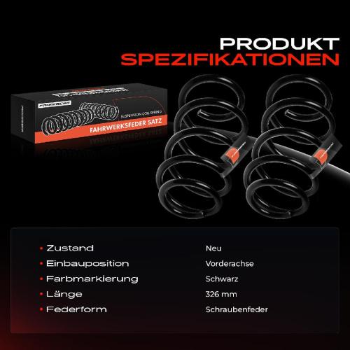 Frankberg 2x Fahrwerksfeder Vorderachse für KIA Sorento II XM 2.2L 2009-2012 Bild Frankberg 2x Fahrwerksfeder Vorderachse für KIA Sorento II XM 2.2L 2009-2012