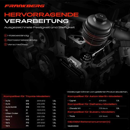 1x Ölfiltergehäuse Deckel für Toyota Yaris Corolla Auris Urban Aston Martin Subaru Bild 1x Ölfiltergehäuse Deckel für Toyota Yaris Corolla Auris Urban Aston Martin Subaru