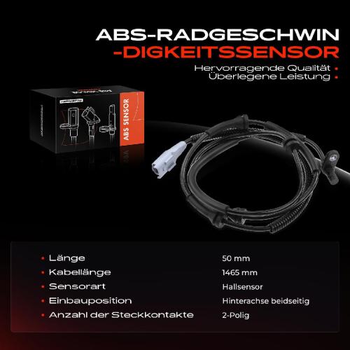 Frankberg 1x ABS Sensor Hinterachse beidseitig für Citroën Jumpy Kasten Fiat Scudo Bus Peugeot Expert Tepee 2007-2016 Bild Frankberg 1x ABS Sensor Hinterachse beidseitig für Citroën Jumpy Kasten Fiat Scudo Bus Peugeot Expert Tepee 2007-2016