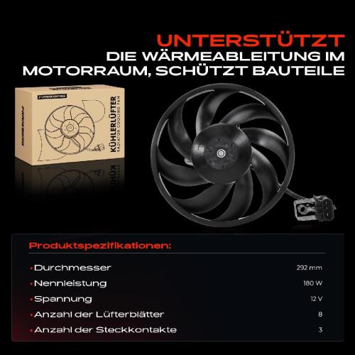 Frankberg 1x Motorkühller Einfachlüfter ohne Kühlerlüfterrahmen Opel Corsa C F08 F68 Tigra Twintop X04 Bild Frankberg 1x Motorkühller Einfachlüfter ohne Kühlerlüfterrahmen Opel Corsa C F08 F68 Tigra Twintop X04
