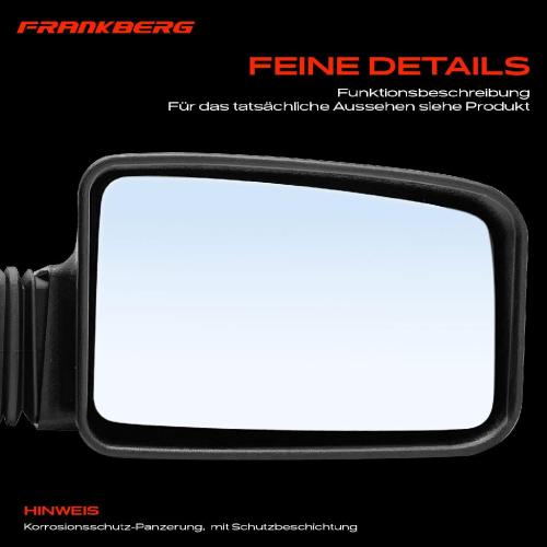 Frankberg 1x Außenspiegel Rechts für Peugeot 405 I 15B 15E 1987-1995 Bild Frankberg 1x Außenspiegel Rechts für Peugeot 405 I 15B 15E 1987-1995