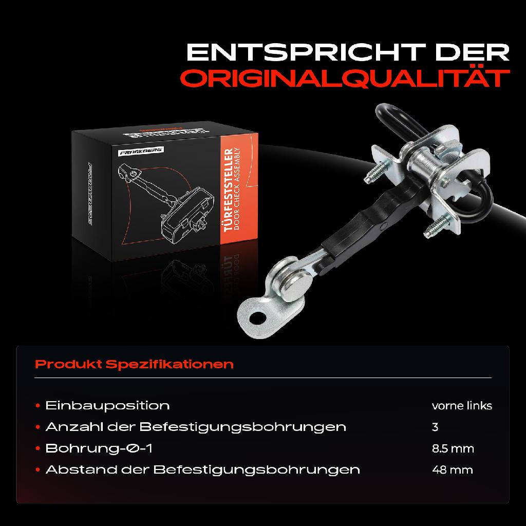 1x Türfeststeller Türfangband Türstopper Vorne links für Alfa Romeo 147 937 2001-2010