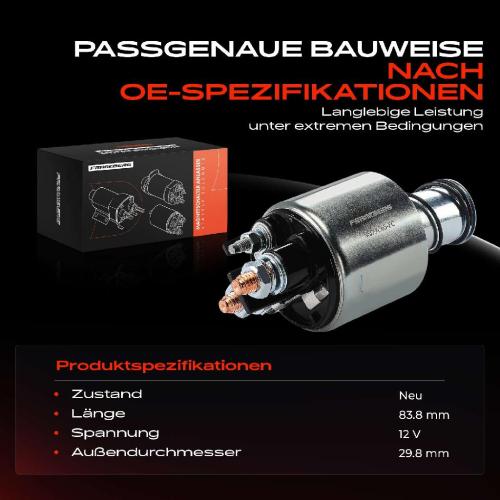 1x Magnetschalter Starter für Peugeot 207 205 Partner Citroën Berlingo C3 Fiat Qubo Bild 1x Magnetschalter Starter für Peugeot 207 205 Partner Citroën Berlingo C3 Fiat Qubo