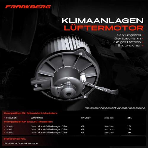 1x Gebläsemotor Innenraumgebläse für Mitsubishi L200/Triton Suzuki Grand Vitara I Bild 1x Gebläsemotor Innenraumgebläse für Mitsubishi L200/Triton Suzuki Grand Vitara I