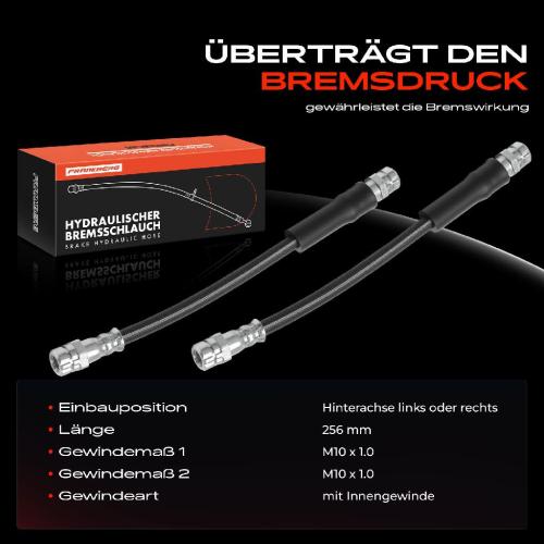 Frankberg 2x Bremsschlauch Bremsschl uche Hinterachse Links oder Rechts f r VW Golf Audi A3 Seat Leon Skoda Bild Frankberg 2x Bremsschlauch Bremsschl uche Hinterachse Links oder Rechts f r VW Golf Audi A3 Seat Leon Skoda