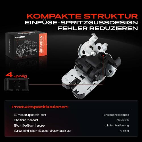 1x Heckklappenschloss für Audi A3 8P 8V A4 8K B8 A6 4G 4F C6 A5 A7 Q3 Q5 Q7 Bild 1x Heckklappenschloss für Audi A3 8P 8V A4 8K B8 A6 4G 4F C6 A5 A7 Q3 Q5 Q7