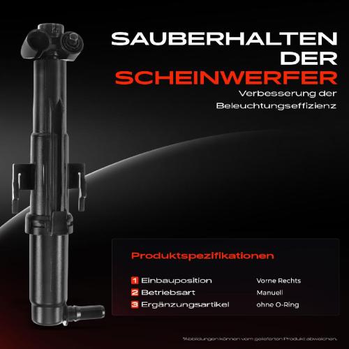 1x Scheinwerferreinigung Waschwasserdüse Vorne Rechts für BMW X3 F25 X4 F26 2013-2018 Bild 1x Scheinwerferreinigung Waschwasserdüse Vorne Rechts für BMW X3 F25 X4 F26 2013-2018