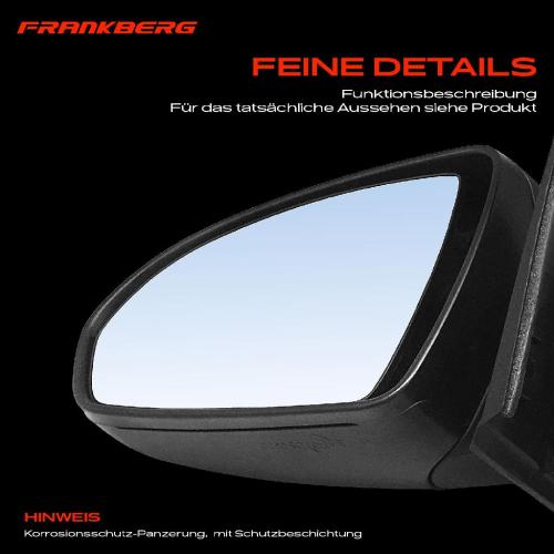 1x Außenspiegel Links für Smart Fortwo Cabrio Coupe 451 0.8L 1.0L Bj ab 2007 Bild 1x Außenspiegel Links für Smart Fortwo Cabrio Coupe 451 0.8L 1.0L Bj ab 2007