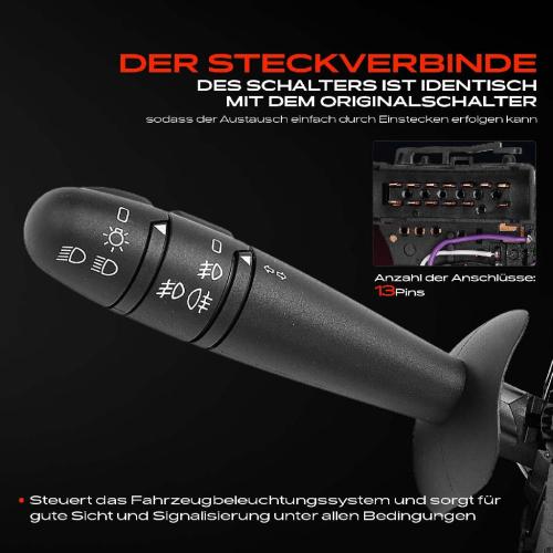 1x Kombischalter Lenkstockschalter für Opel Vivaro Renault Laguna Trafic Espace Vel Satis Bild 1x Kombischalter Lenkstockschalter für Opel Vivaro Renault Laguna Trafic Espace Vel Satis