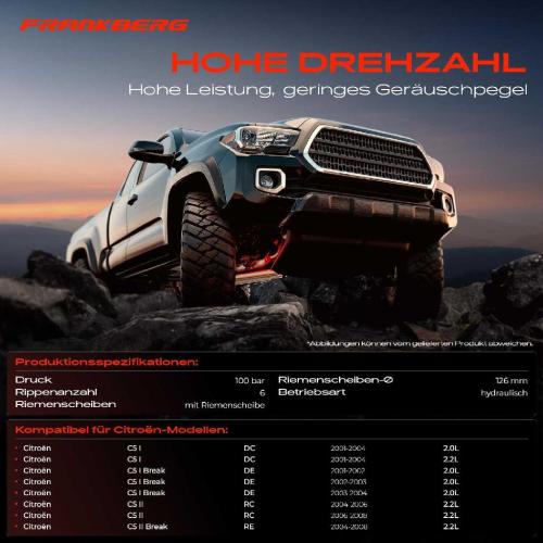 1x Servopumpe hydraulisch für Citroën C5 I Break DC DE RC RE 2.0L 2.2L 2001-2008 Bild 1x Servopumpe hydraulisch für Citroën C5 I Break DC DE RC RE 2.0L 2.2L 2001-2008