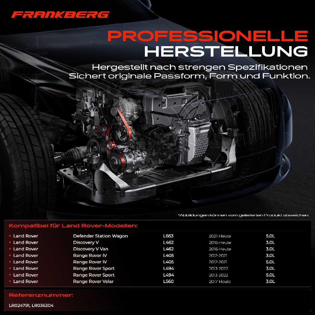 1x Umlenkrolle Führungsrolle für Land Rover Discovery L462 Range Rover