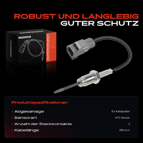 1x Abgastemperatursensor für Ford Fiesta VI CB1 Transit FB FC FD S-Max WA6 Galaxy Bild 1x Abgastemperatursensor für Ford Fiesta VI CB1 Transit FB FC FD S-Max WA6 Galaxy