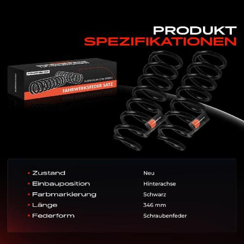 Frankberg 2x Fahrwerksfeder Hinterachse für Mazda 5 CR 2.0L 2005-2010 Bild Frankberg 2x Fahrwerksfeder Hinterachse für Mazda 5 CR 2.0L 2005-2010
