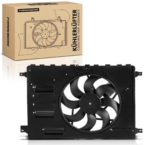 1x Motorkühller Einfachlüfter mit Kühlerlüfterrahmen Ford Galaxy WA6 Mondeo IV BA7 S-Max Kuga I Bild 1x Motorkühller Einfachlüfter mit Kühlerlüfterrahmen Ford Galaxy WA6 Mondeo IV BA7 S-Max Kuga I