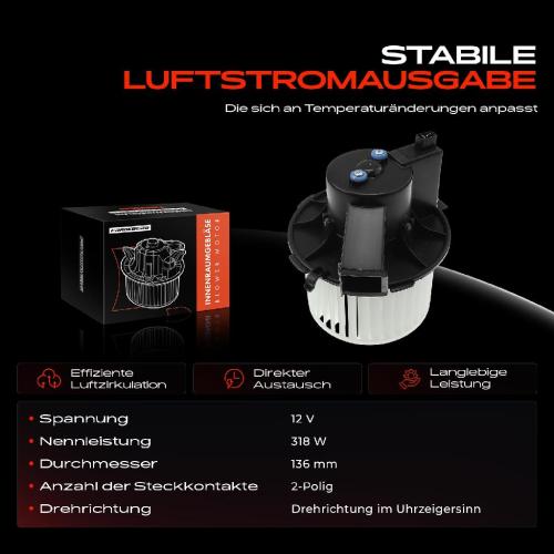 1x Gebläsemotor Innenraumgebläse für Peugeot 307 3A/C 2000-2004 3B 3E 3H 2002-2004 Bild 1x Gebläsemotor Innenraumgebläse für Peugeot 307 3A/C 2000-2004 3B 3E 3H 2002-2004