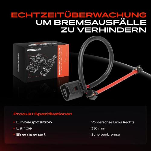 1x Warnkontakt Bremsbelagverschleiß Vorderachse für Porsche 718 Cayman 911 Targa 991 992 Bild 1x Warnkontakt Bremsbelagverschleiß Vorderachse für Porsche 718 Cayman 911 Targa 991 992