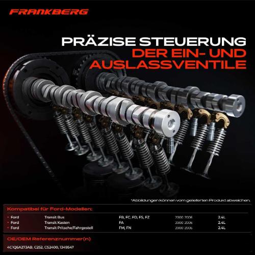 1x Nockenwelle für Ford Transit FA FB FC FD FM FN FS FZ 2.4L 2000-2006 Bild 1x Nockenwelle für Ford Transit FA FB FC FD FM FN FS FZ 2.4L 2000-2006