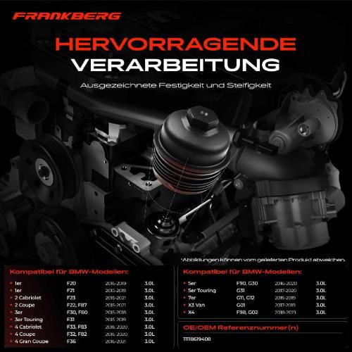 1x Ölfiltergehäuse Deckel für BMW F30 F80 F31 F34 F20 F21 F90 G30 3.0L Bild 1x Ölfiltergehäuse Deckel für BMW F30 F80 F31 F34 F20 F21 F90 G30 3.0L