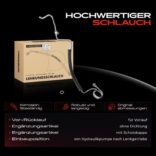 1x Servolenkung Schlauch für VW Passat 3B Skoda Superb I 3U Audi A4 8D B5 A6 4B C5 Bild 1x Servolenkung Schlauch für VW Passat 3B Skoda Superb I 3U Audi A4 8D B5 A6 4B C5