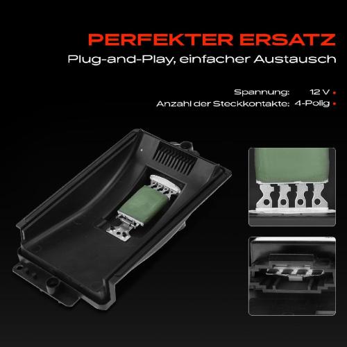 1x Widerstand Vorwiderstand Gebläsemotor für VW Bora Golf 4 1J Audi A3 Seat Skoda Bild 1x Widerstand Vorwiderstand Gebläsemotor für VW Bora Golf 4 1J Audi A3 Seat Skoda