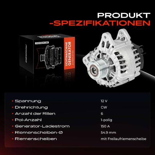 1x Lichtmaschine Generator für Mercedes-Benz Citan W415 Renault Ford Kuga II Bild 1x Lichtmaschine Generator für Mercedes-Benz Citan W415 Renault Ford Kuga II