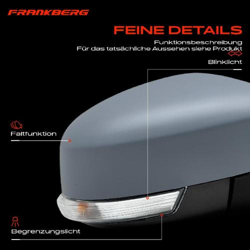 Frankberg 1x Außenspiegel Rechts für Ford Focus III Stufenheck Turnier Van 2010-2020 Bild Frankberg 1x Außenspiegel Rechts für Ford Focus III Stufenheck Turnier Van 2010-2020