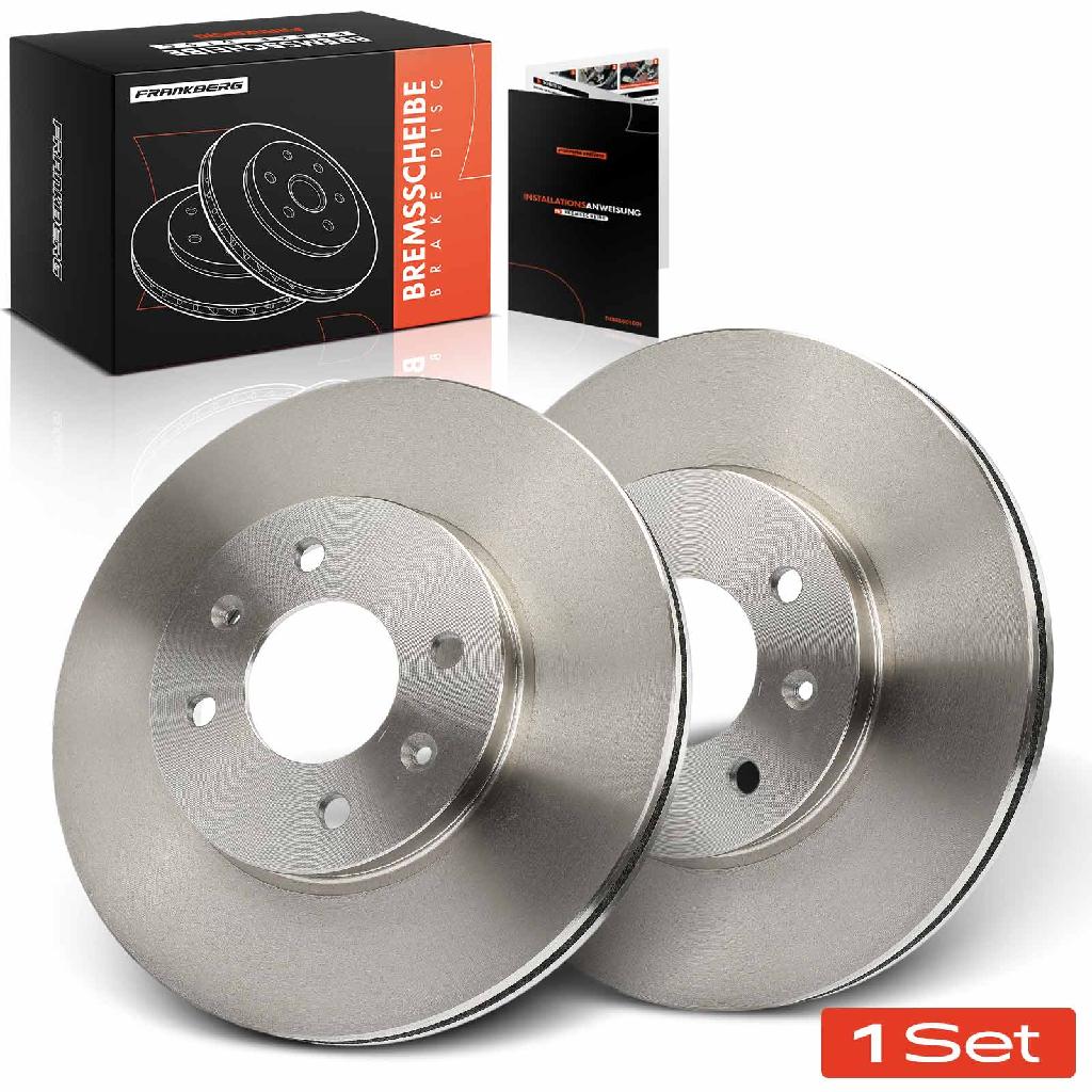 Frankberg 2x Bremsscheiben Vorderachse für Hyundai Accent IV Stufenheck i20 Active Coupe KIA Rio III