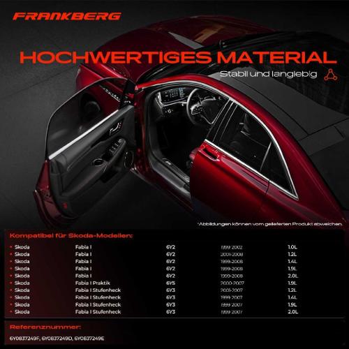 Frankberg 1x Türfeststeller Türfangband Türstopper Vorne für Skoda Fabia I Combi Praktik Stufenheck 6Y2 6Y5 Bild Frankberg 1x Türfeststeller Türfangband Türstopper Vorne für Skoda Fabia I Combi Praktik Stufenheck 6Y2 6Y5