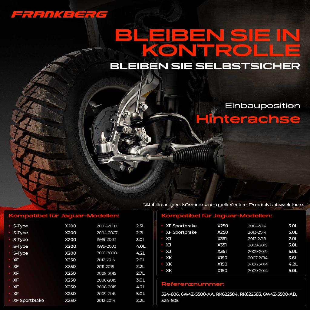 1x Querlenker Hinterachse für Jaguar S-Type XF Sportbrake XJ XK Cabriolet Coupe 2.7L 3.0L 1999-2019