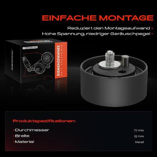 1x Spannrolle Riemenspanner für VW Passat Audi A4 A6 A8 Skoda Superb I Bild 1x Spannrolle Riemenspanner für VW Passat Audi A4 A6 A8 Skoda Superb I