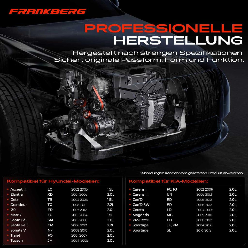 1x Spannrolle Riemenspanner für Hyundai i30 Santa Fé I II Tucson KIA Sportage