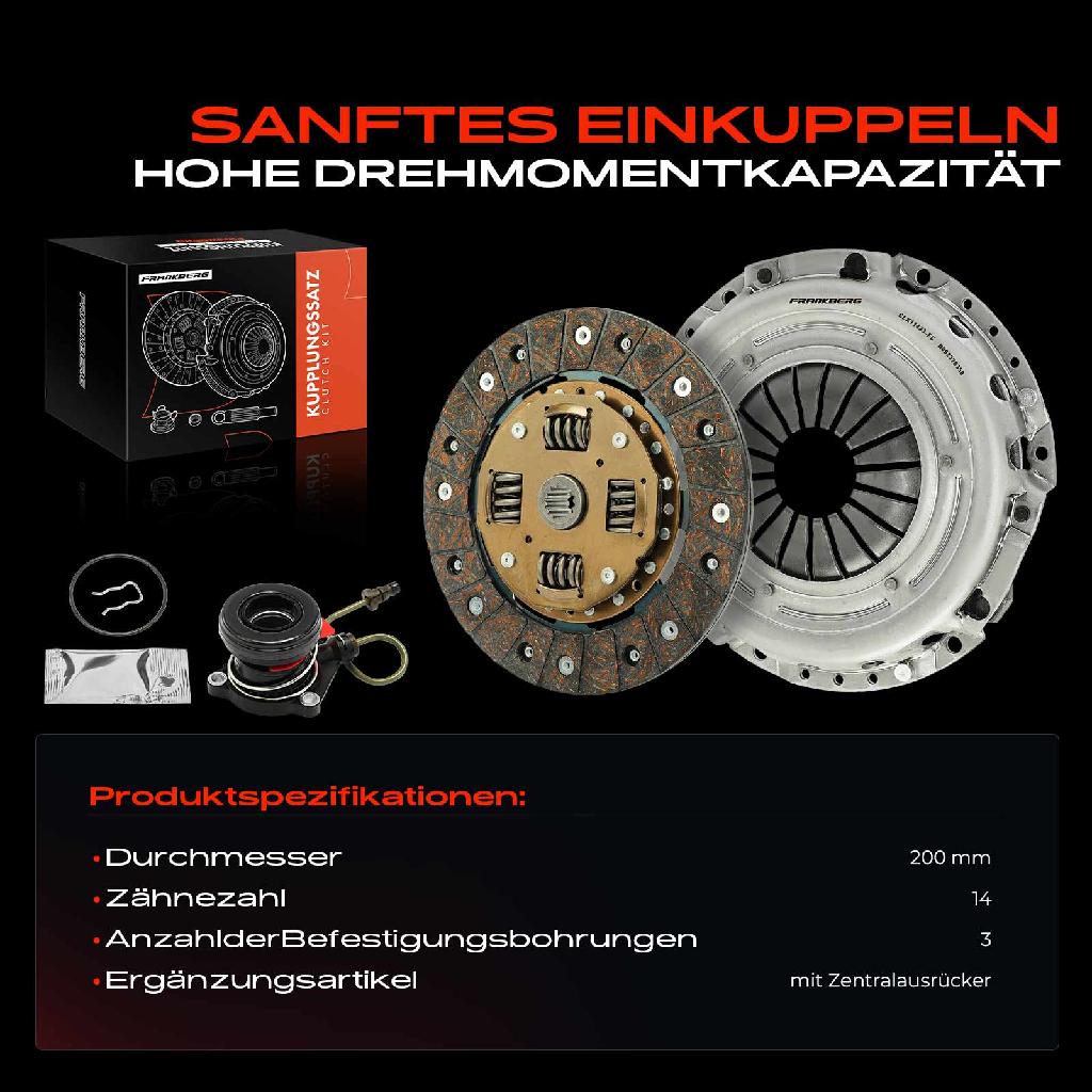 1x Kupplungssatz für Opel Corsa C X01 1.0L 2000-2009