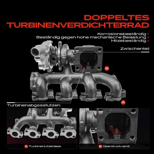 1x Turbolader Abgaskrümmer Einheit für Ford Transit Bus FB FC FD FS FZ Transit Kasten Pritsche/Fahrgestell FM Bild 1x Turbolader Abgaskrümmer Einheit für Ford Transit Bus FB FC FD FS FZ Transit Kasten Pritsche/Fahrgestell FM