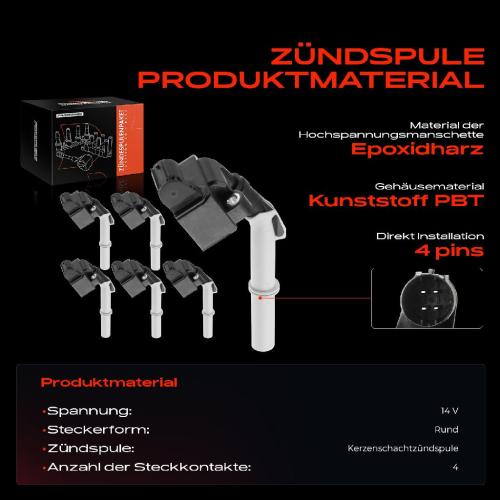 Frankberg 6x Zündmodul Zündspule für Mercedes-Benz W204 C204 S204 C218 X218 W212 A207 C207 S212 X204 V251 W251 Bild Frankberg 6x Zündmodul Zündspule für Mercedes-Benz W204 C204 S204 C218 X218 W212 A207 C207 S212 X204 V251 W251