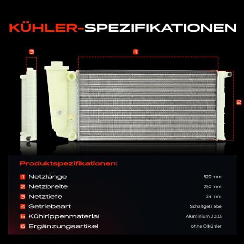 1x Kühler Wasserkühler Motorkühler für Fiat Panda Lancia Autobianchi Bild 1x Kühler Wasserkühler Motorkühler für Fiat Panda Lancia Autobianchi