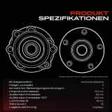 2x Radnabe Radlagersatz Vorne für Mercedes-Benz GLE W166 GLE Coupe C292 GL-Klasse X166 W166