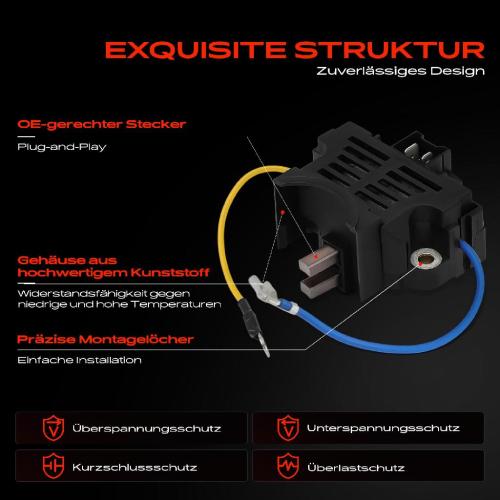 1x Lichtmaschinenregler Generatorregler für Peugeotult 204 Renault 9 11 Clio Espace Bild 1x Lichtmaschinenregler Generatorregler für Peugeotult 204 Renault 9 11 Clio Espace
