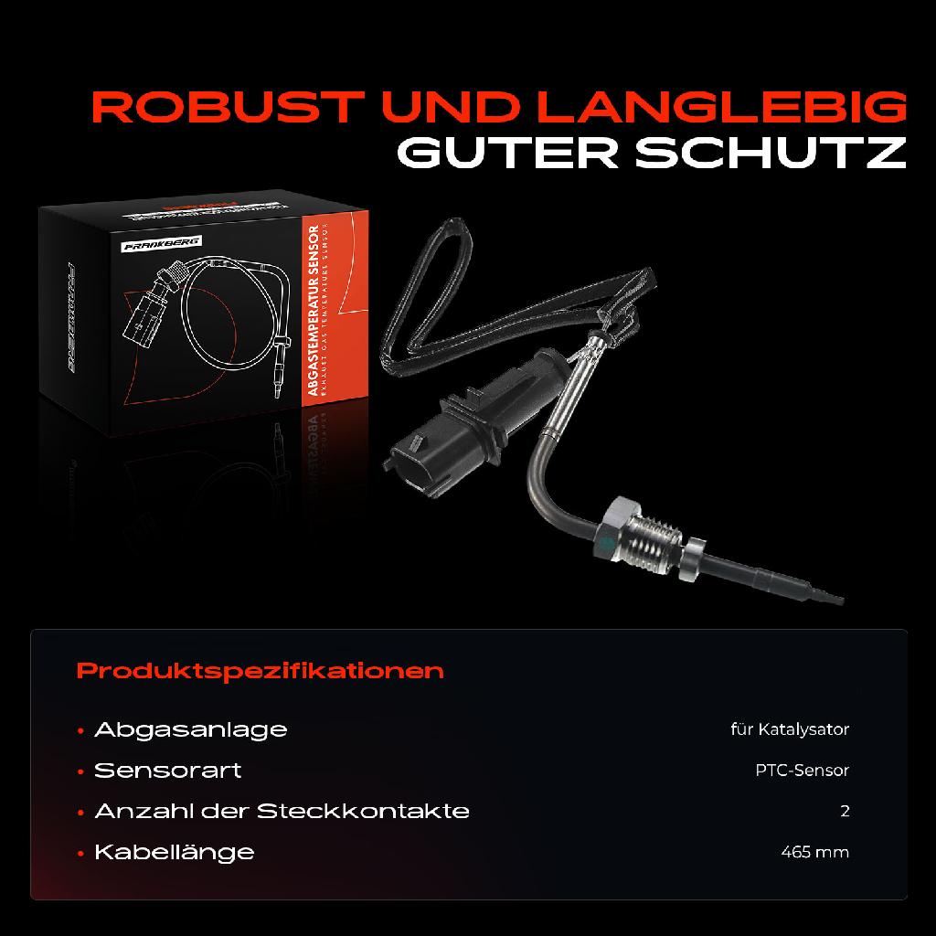 1x Abgastemperatursensor für Fiat Croma Grand Punto 194 1.9L 2.4L