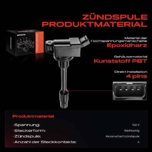 Frankberg 1x Zündmodul Zündspule für Toyota C-HR Van Corolla Kombi Schrägheck Stufenheck Prius PHV 1.8L Bj ab 2016 Bild Frankberg 1x Zündmodul Zündspule für Toyota C-HR Van Corolla Kombi Schrägheck Stufenheck Prius PHV 1.8L Bj ab 2016