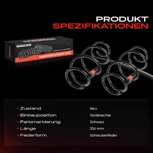 Frankberg 2x Fahrwerksfeder Vorderachse für BMW 1er F20 F21 2 F23 F22 F87 3er F30 F80 F31 Bj ab 2010 Bild Frankberg 2x Fahrwerksfeder Vorderachse für BMW 1er F20 F21 2 F23 F22 F87 3er F30 F80 F31 Bj ab 2010