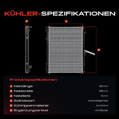 1x Kühler Wasserkühler Motorkühler für Mitsubishi Pajero II V2W V3W V4W 3.5L 1994-1999 Bild 1x Kühler Wasserkühler Motorkühler für Mitsubishi Pajero II V2W V3W V4W 3.5L 1994-1999