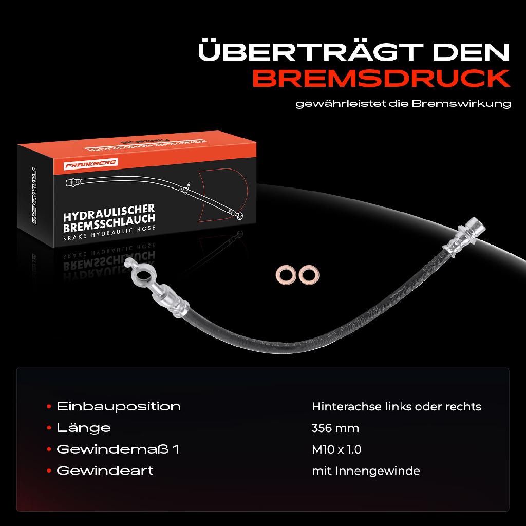 1x Bremsschlauch Bremsschläuche Hinterachse Links oder Rechts für Lexus IS C II 2.2L 2.5L