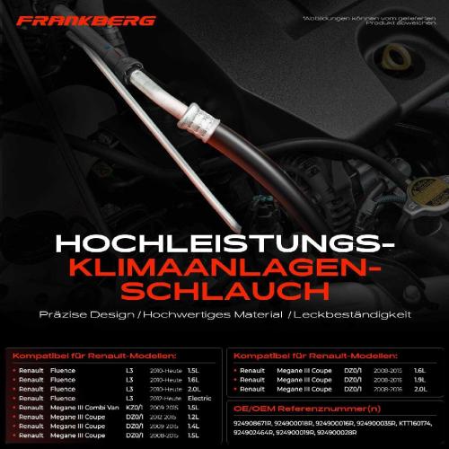 1x Hochdruckleitung Klimaanlage für Renault Megane Scénic III Fluence Bild 1x Hochdruckleitung Klimaanlage für Renault Megane Scénic III Fluence
