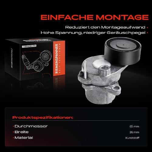 1x Spannrolle Riemenspanner für Mercedes-Benz W204 C204 S204 W212 Bild 1x Spannrolle Riemenspanner für Mercedes-Benz W204 C204 S204 W212