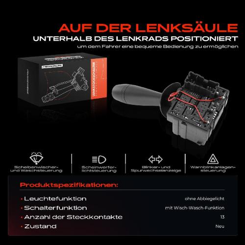 1x Kombischalter Lenkstockschalter für Dacia Dokker Logan II Sandero Renault Bild 1x Kombischalter Lenkstockschalter für Dacia Dokker Logan II Sandero Renault